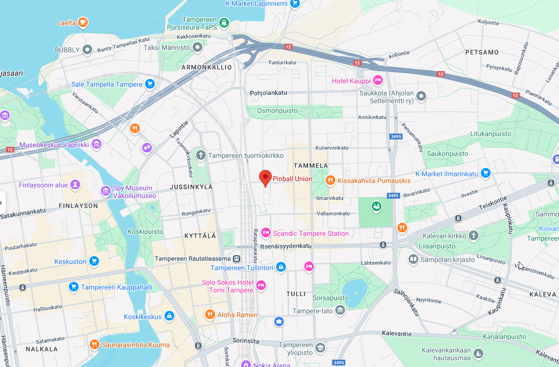 Sijainti Sijainti Väinölänkatu 2 33100 Tampere